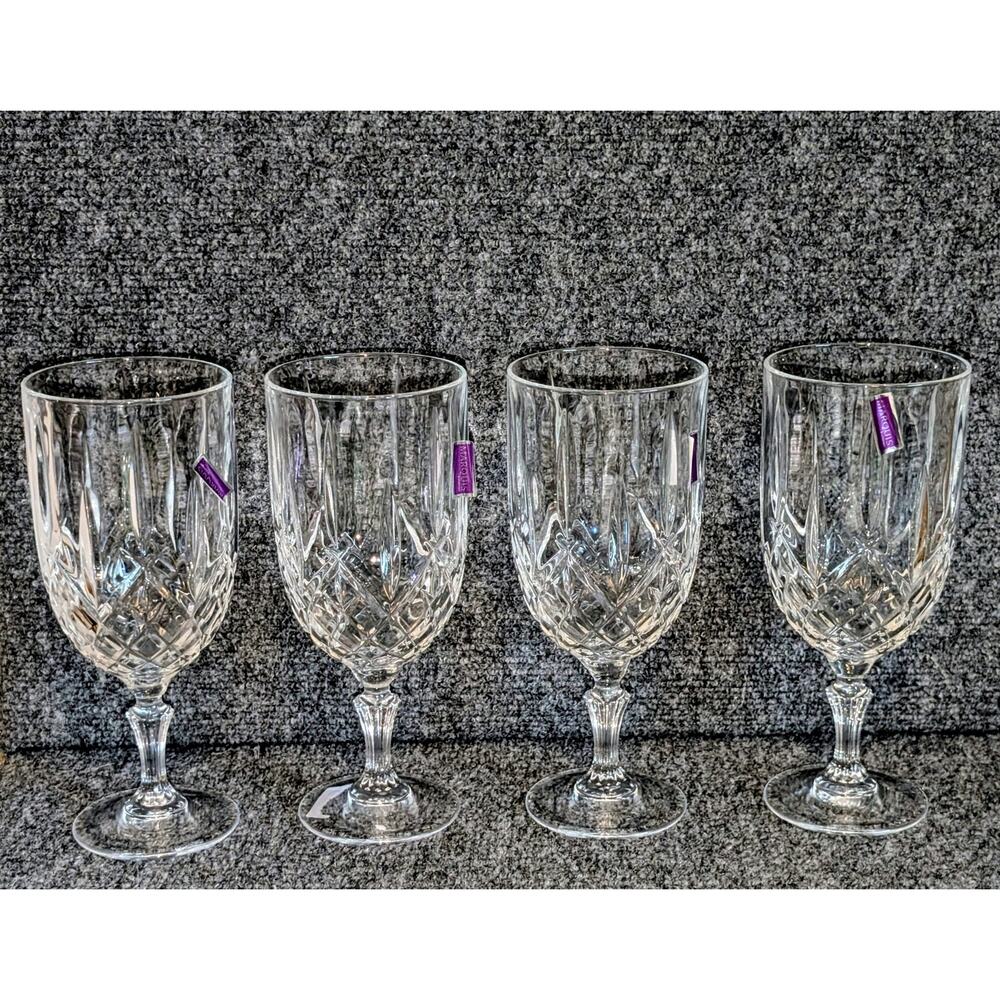 Waterford Marquis Markham Crystal Iced Beverage Glasses Set of Four NWOT